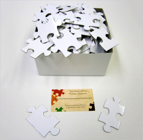 blank puzzle for wedding