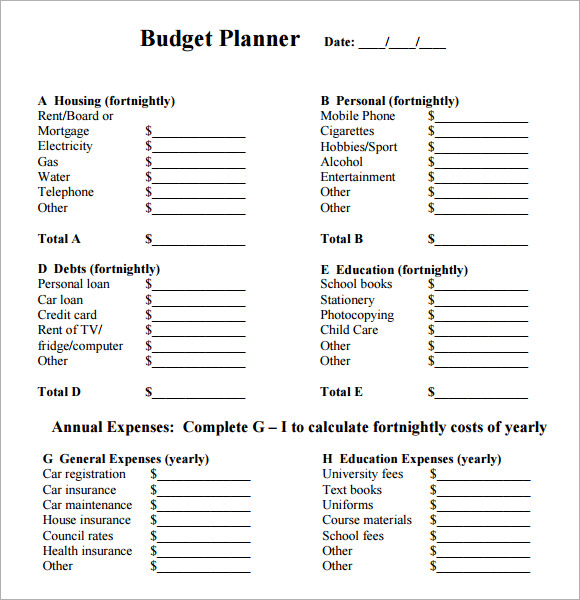 budget planner