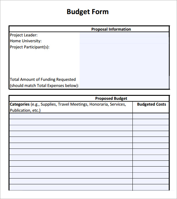 budget sheet template free printable
