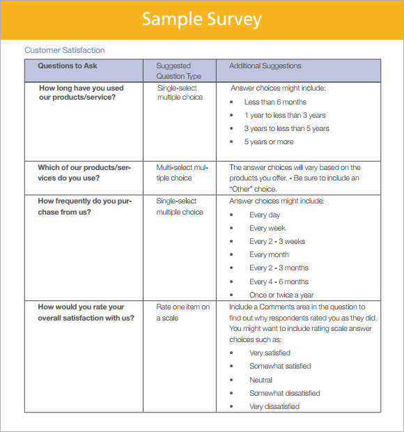 customer survey template questions1