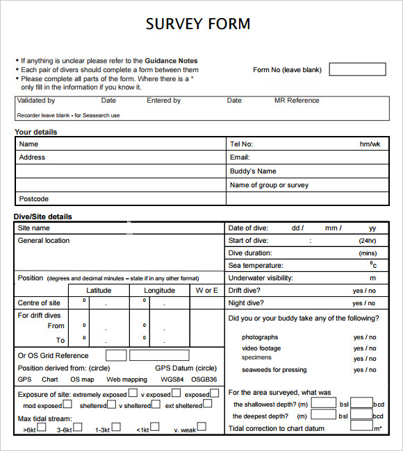 Survey Form Template Printable Editable Moderntype Designs Gambaran
