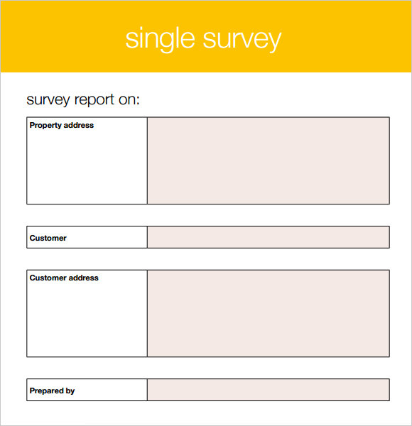 free blank survey template