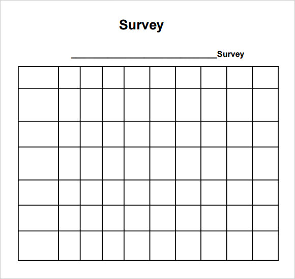 FREE 6 Blank Survey Samples In PDF MS Word