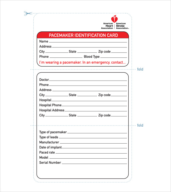 Id Card Template Word Free