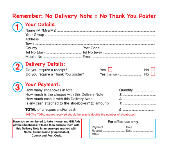 sample pdf delivery note template