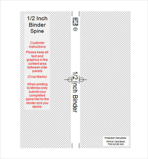 2 Binder Spine Template