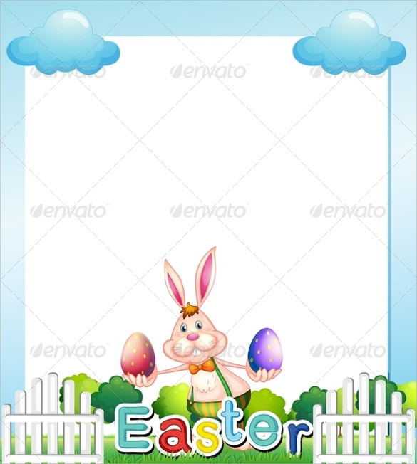 easter empty card template