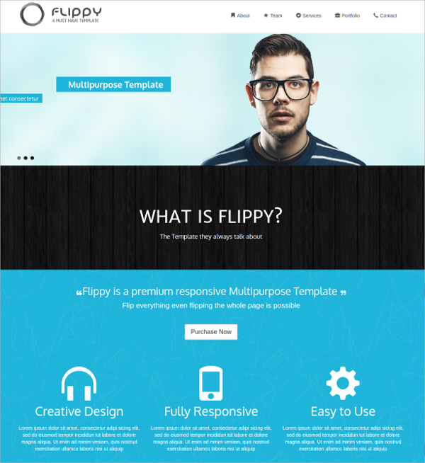 creative responsive personal timeline website template