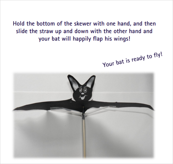 basic bat flying template