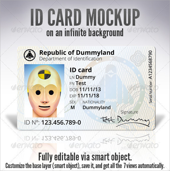 Novelty Id Cards Template