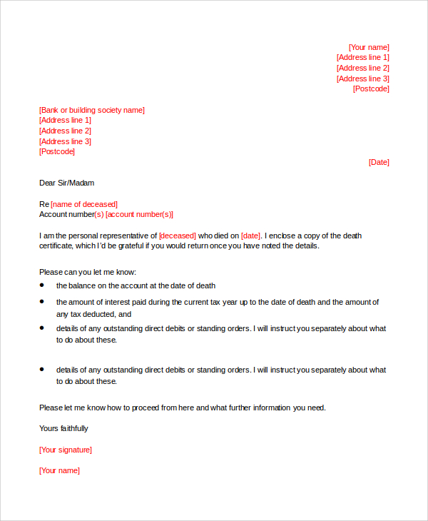 Sample Death Notice 10 Documents In Pdf Psd Word