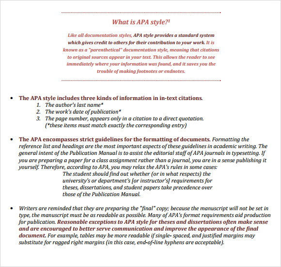 apa format example 2021