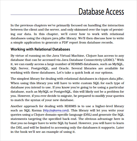 access database template 2010