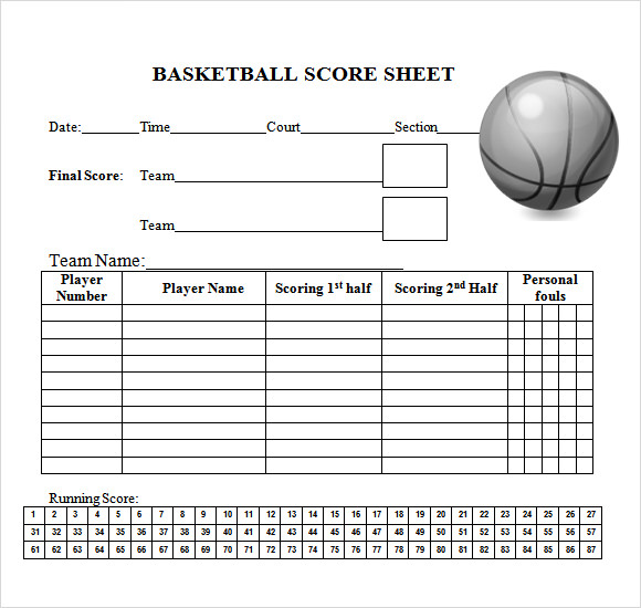 Basketball Sheets - 3 Basketball Stat Sheets Free To Download And Print.