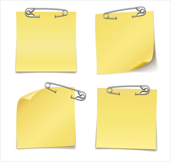 FREE 8+ Sample Sticky Note Templates in PSD EPS