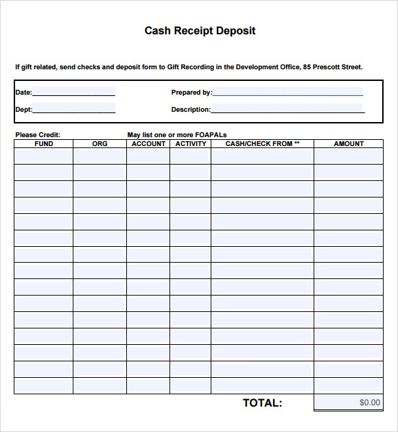 Sample Receipt Voucher Template - 8+ Download Free Documents in PDF