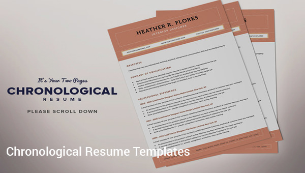 chronological resume templates