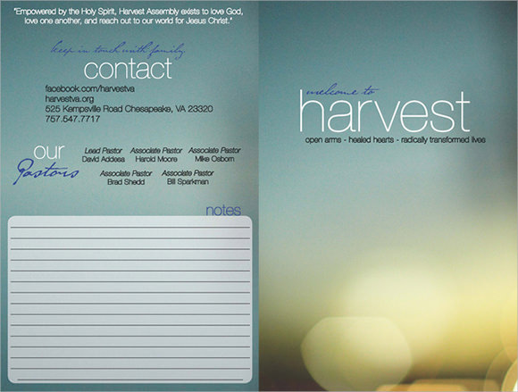 Free Church Bulletin Templates Microsoft Word