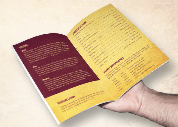 church bulletin template for pages