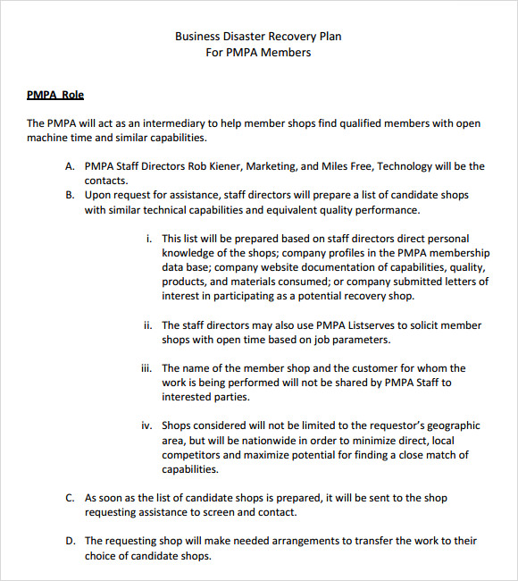 simple-disaster-recovery-plan-template-addictionary