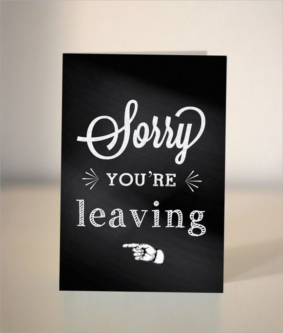 size card template greeting 10 PDF Documents Farewell in Template   Card Download