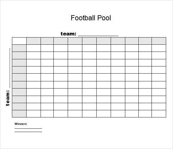 Football Pool Printable Sheets Customize and Print