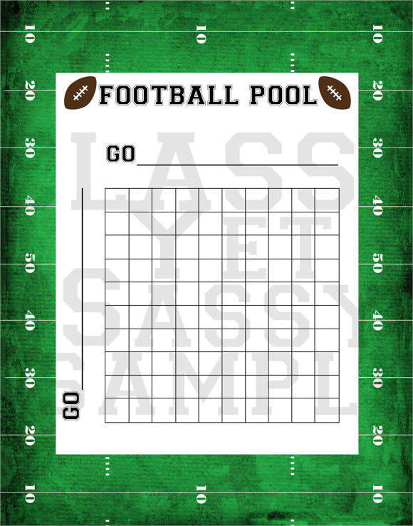 Free Printable Football Pool Template Printable Free Templates