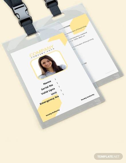 Template Id Card Karyawan Cdr Cabai 2205