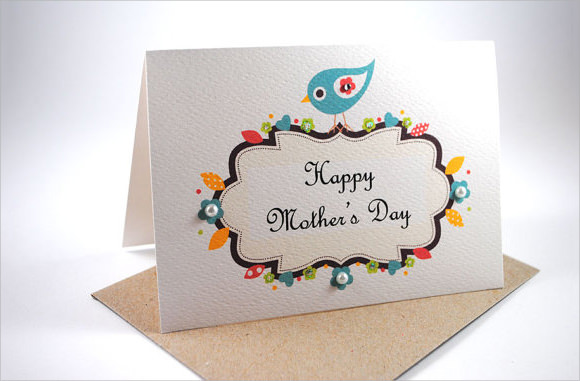 happy mothers day card template
