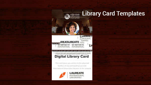 library card templates