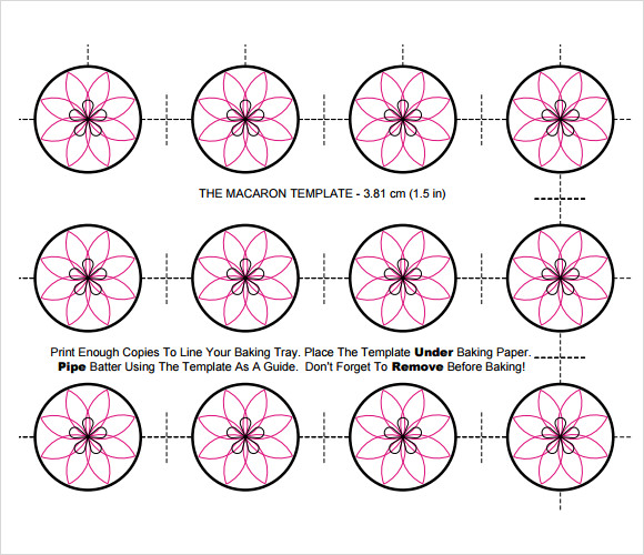 10 Printable Macaron Templates Sample Templates