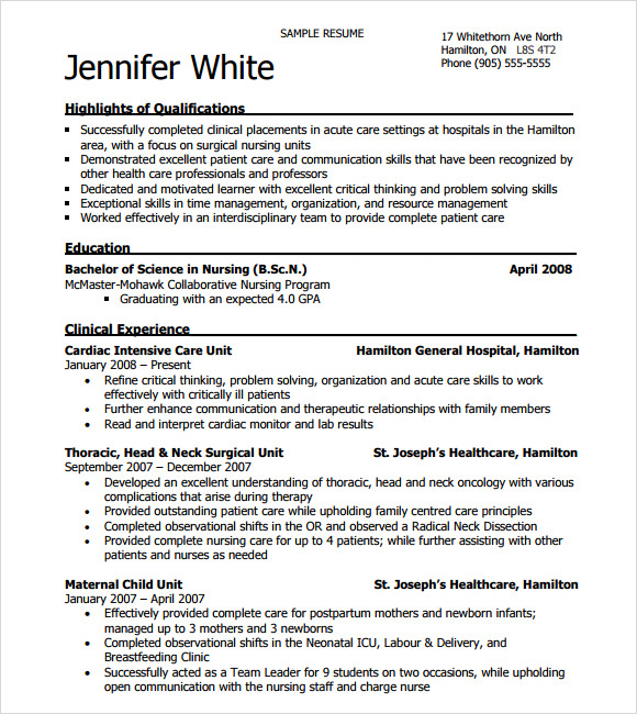 nurse medical edition resume template free