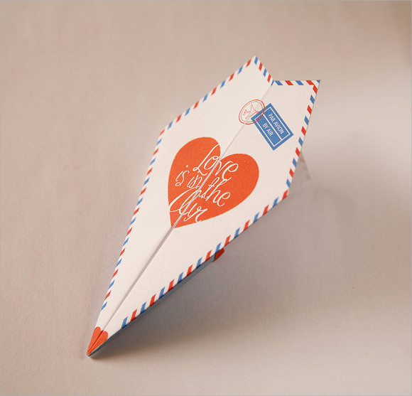 paper airplane classic template