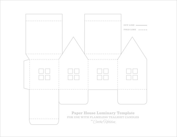 Printable House Template For Kids