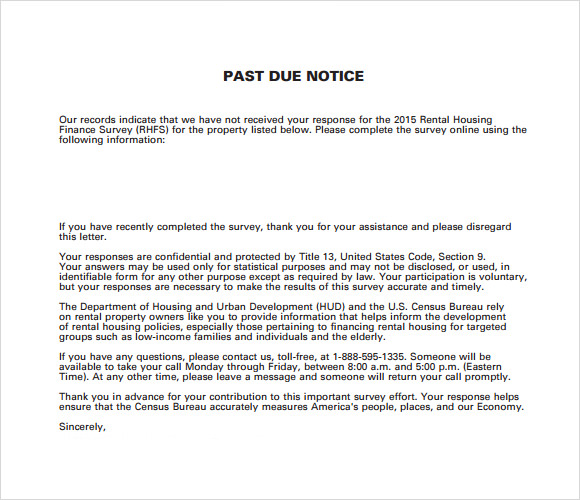 10 Useful Sample Late Rent Notice Templates To Download Sample Templates