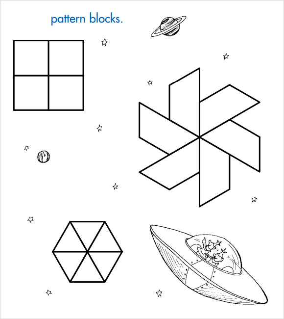 pattern block template pdf