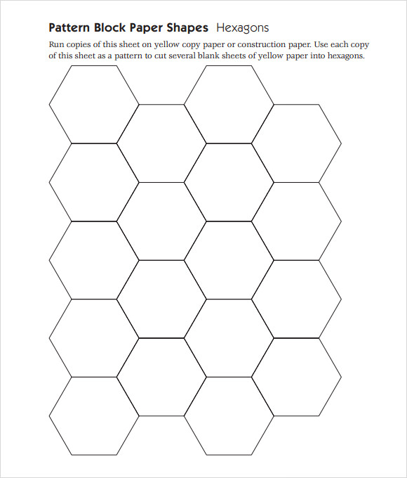 Free Printable Blank Pattern Block Templates