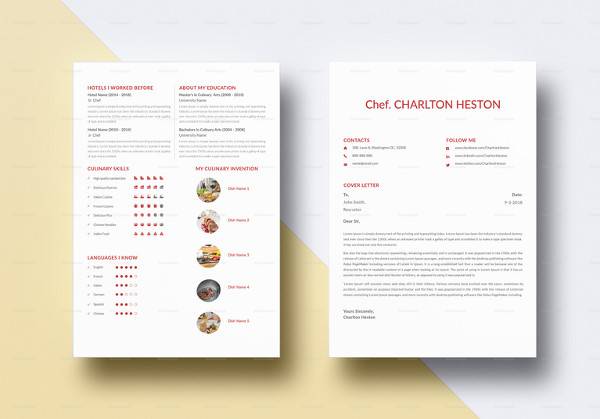 professional chef resume template in word1