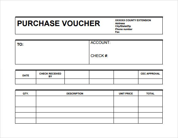 purchase voucher template