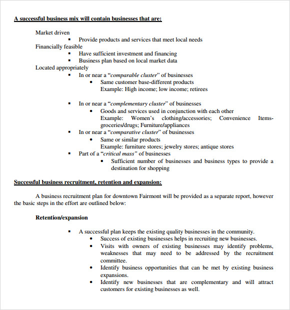 business plan property development template