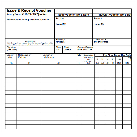 Download Free 8 Sample Receipt Voucher Templates In Pdf Ms Word