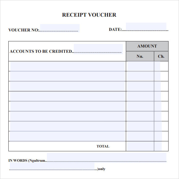 Cash Voucher Sample In Excel