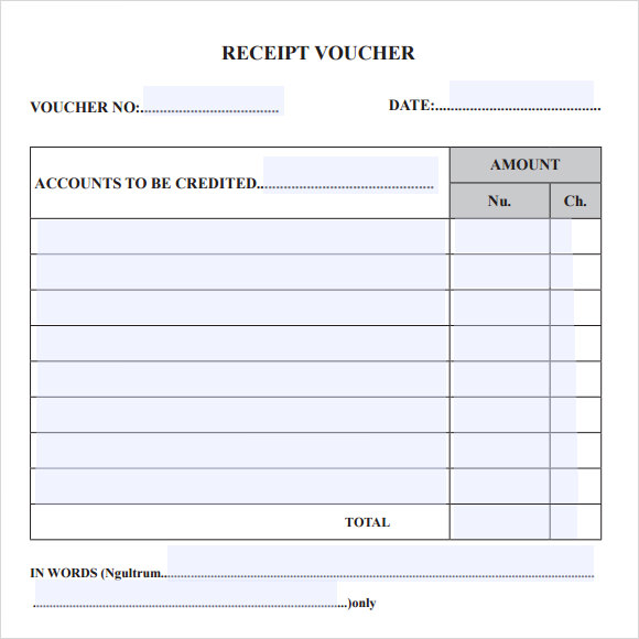 FREE 10 Sample Receipt Voucher Templates In PDF MS Word