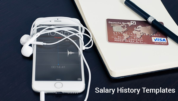 salary history templates