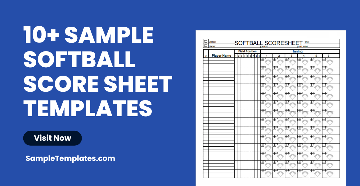 sample softball score sheet templates