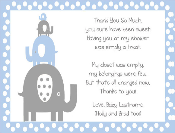 Baby Shower Thank You Notes 365greetings Com