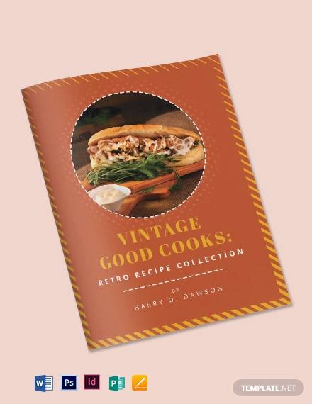 vintage cookbook template1
