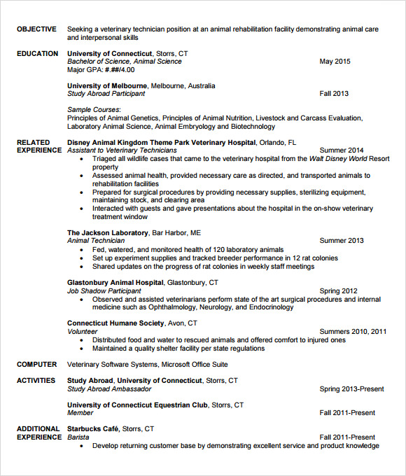 FREE 6+ Sample Agriculture Resume Templates in PDF