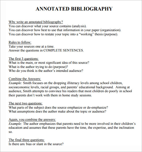 how to write annotated bibliography essay