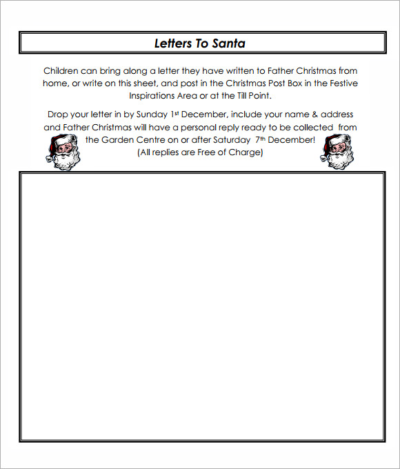 blank santa letter template